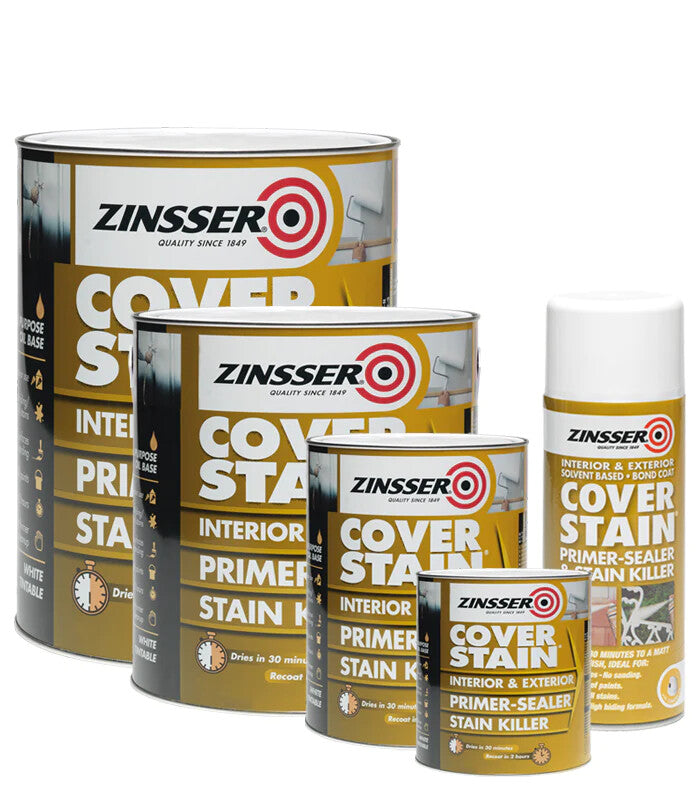 Zinsser Cover Stain 400ml/500ml/1L/2.5L